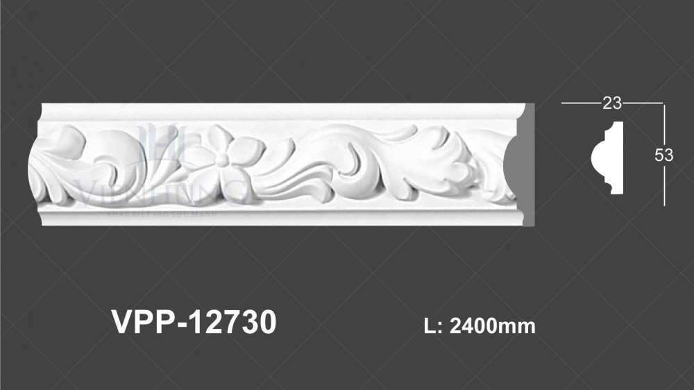 Chỉ nẹp hoa văn PU VPP-12730