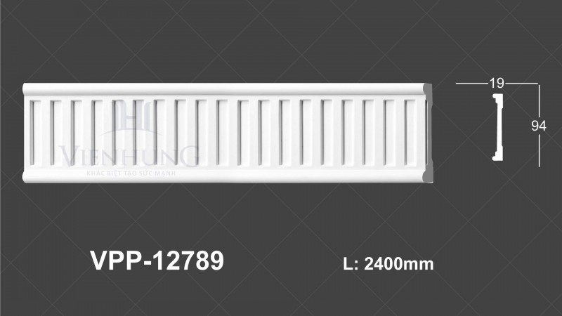 CHỈ NẸP HOA VĂN PU VPP-12789