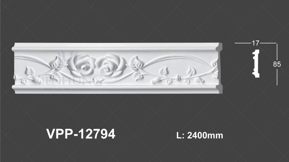 Chỉ nẹp hoa văn PU VPP-12794