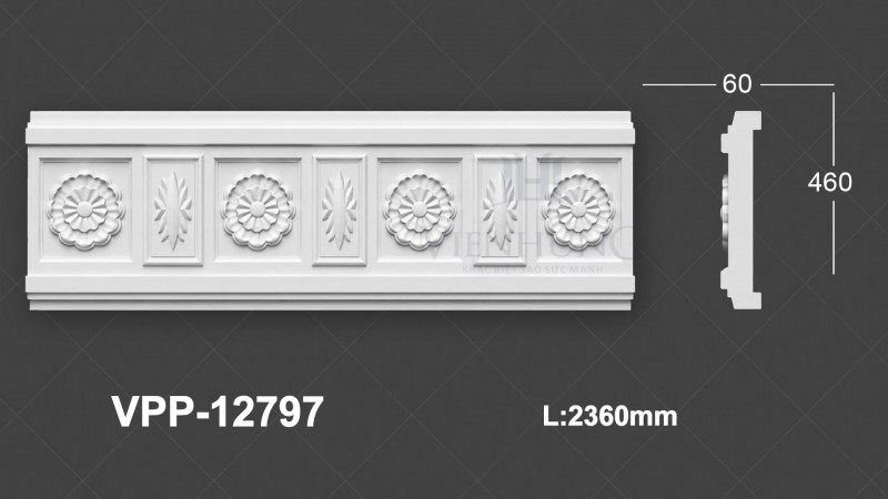 Chỉ nẹp hoa văn PU VPP-12797
