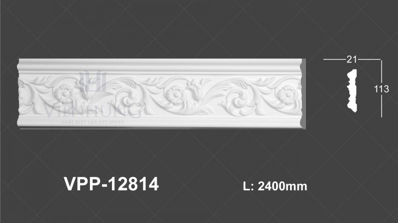 Chỉ nẹp hoa văn PU VPP-12814