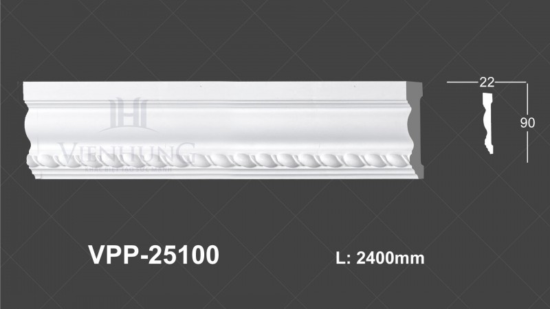 CHỈ NẸP HOA VĂN PU VPP-25100