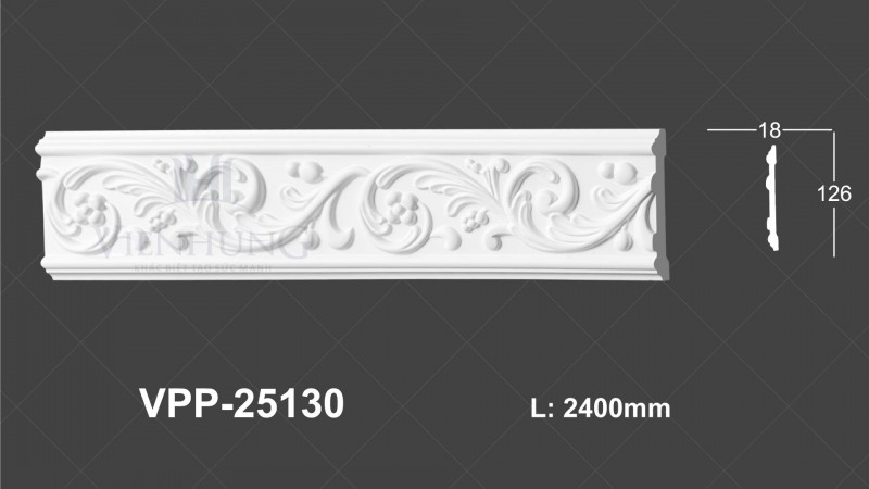 CHỈ NẸP HOA VĂN PU VPP-25130