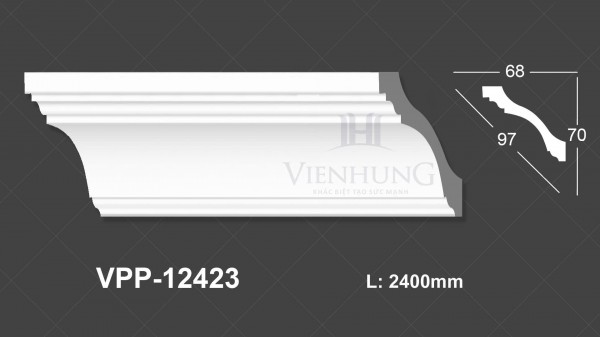 Phào trần trơn PU VPP-12423