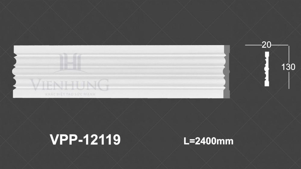 Chỉ nẹp trơn PU VPC-12119