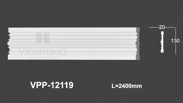 Chỉ nẹp trơn PU VPC-12119