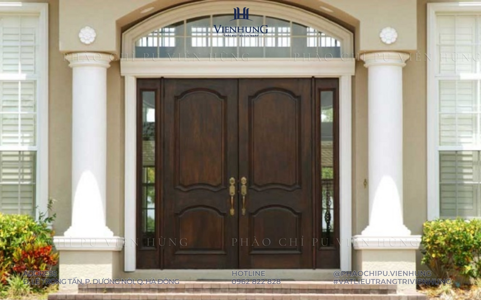 (Ảnh 6 - Phào chỉ PU cửa ra vào)